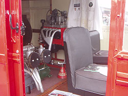 The triple-engined Morris Commercial should have been the fastest van at the circuit!