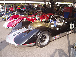 The impressive McLaren-Elva 'big bangers' all powered by the Chevrolet V8 units.