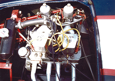 Bruce prepared full race IOE engine in a Buckler Bruce prepared full race IOE engine in a Buckler